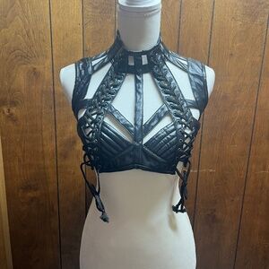 Dolls Kill lace up top